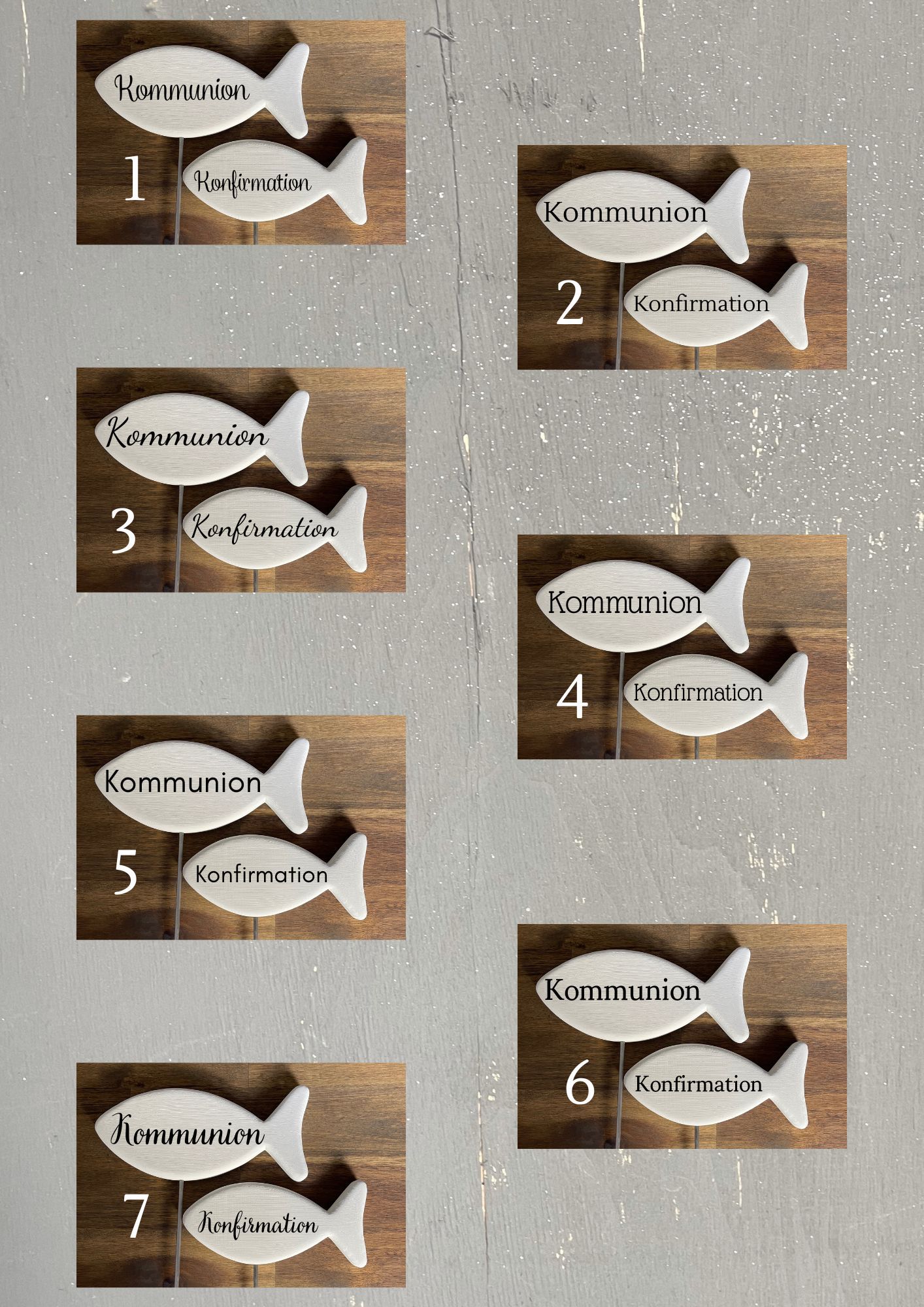 Türkranz mit Namen zur Taufe, Kommunion & Konfirmation - Personalisiert mit Lichterkette