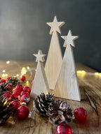 Sternenbaum aus Holz in 3 Größen - Weihnachtsdeko & Adventsdeko