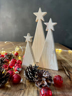 Sternenbaum aus Holz in 3 Größen - Weihnachtsdeko & Adventsdeko