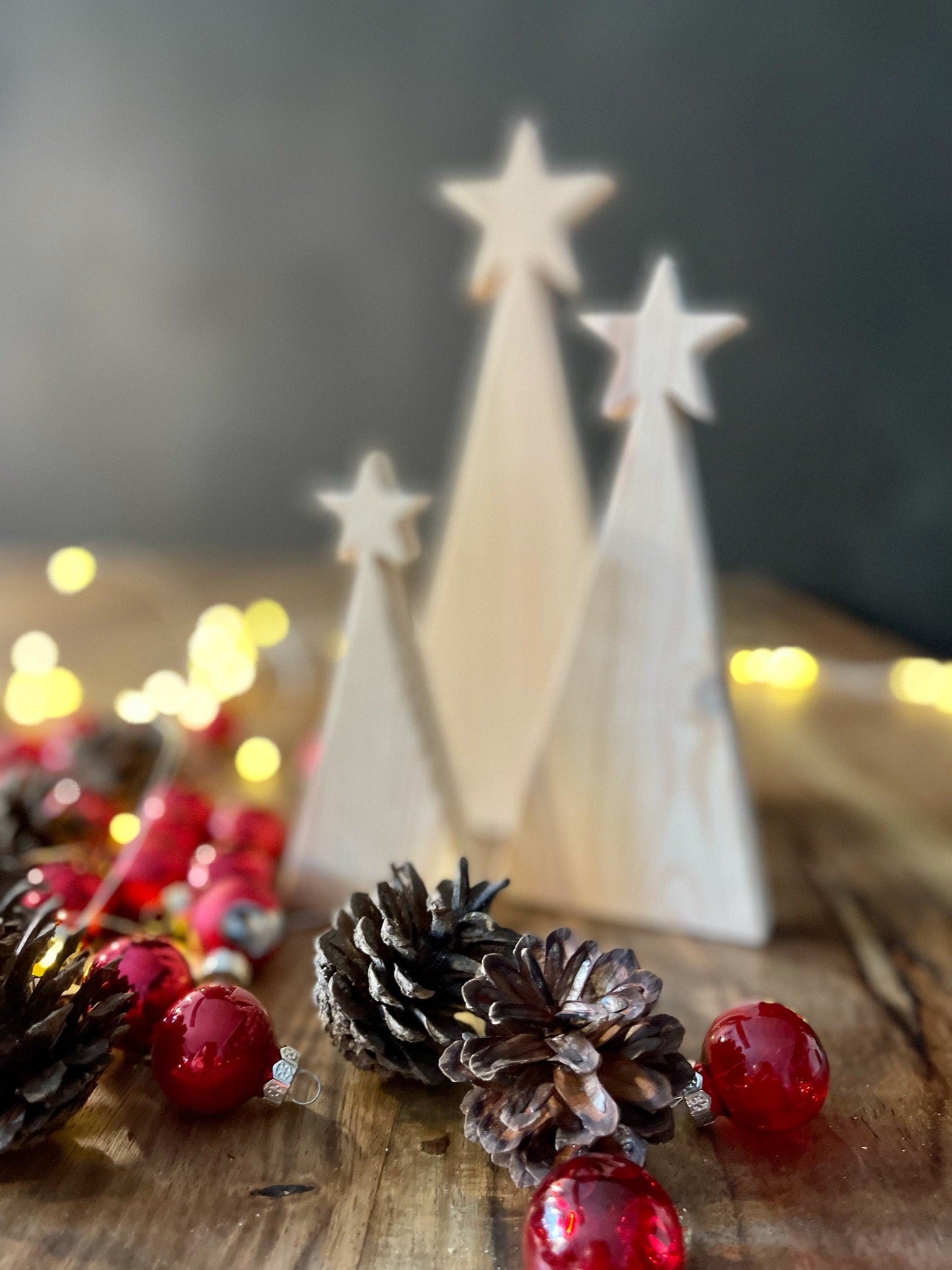 Sternenbaum aus Holz in 3 Größen - Weihnachtsdeko & Adventsdeko
