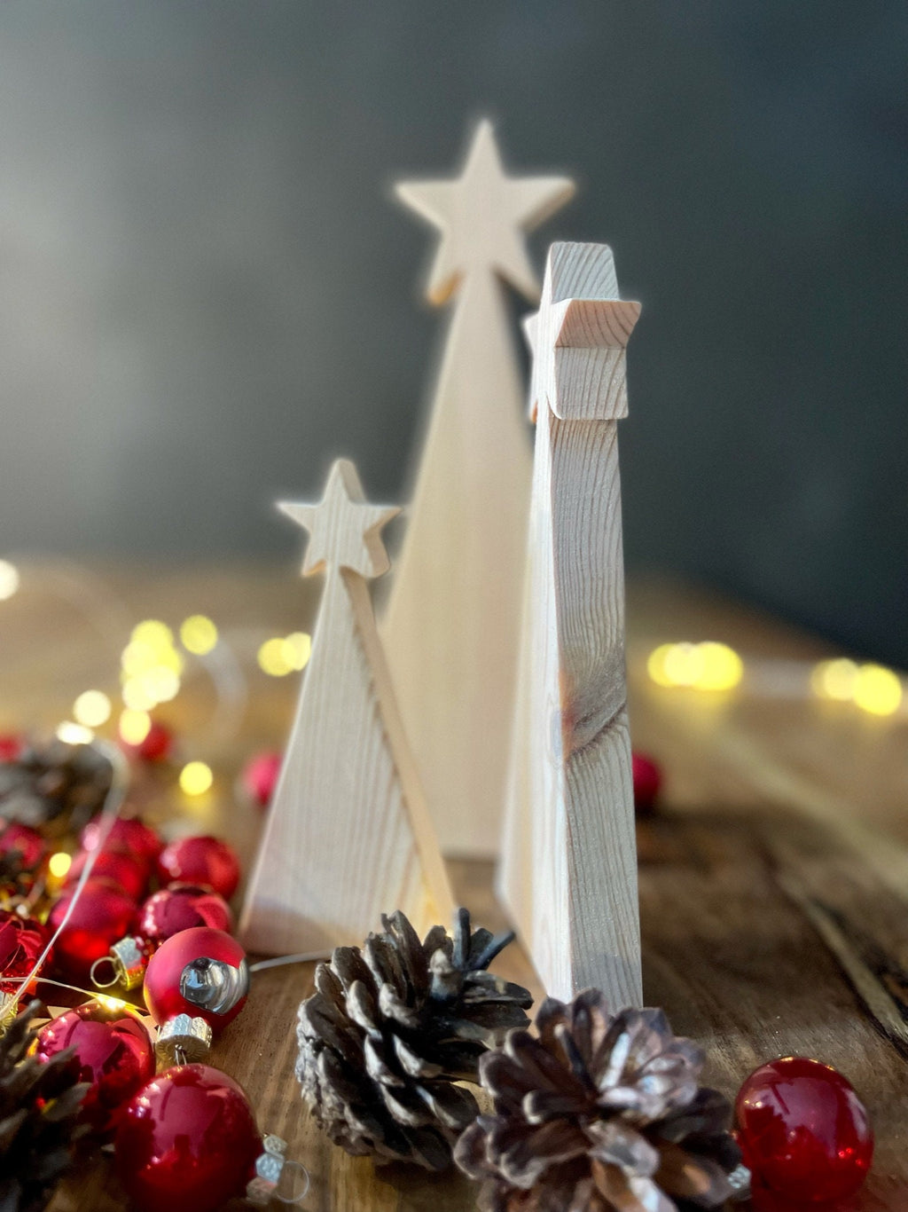 Sternenbaum aus Holz in 3 Größen - Weihnachtsdeko & Adventsdeko