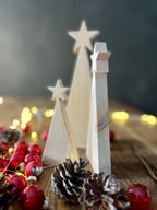 Sternenbaum aus Holz in 3 Größen - Weihnachtsdeko & Adventsdeko