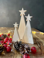 Sternenbaum aus Holz in 3 Größen - Weihnachtsdeko & Adventsdeko
