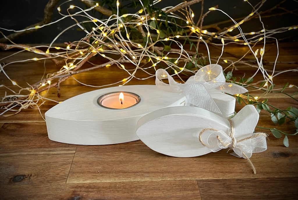 Fisch aus Holz - Tischdeko zur Taufe, Kommunion & Konfirmation