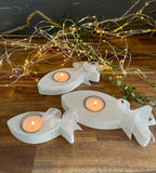 Fisch aus Holz - Tischdeko zur Taufe, Kommunion & Konfirmation