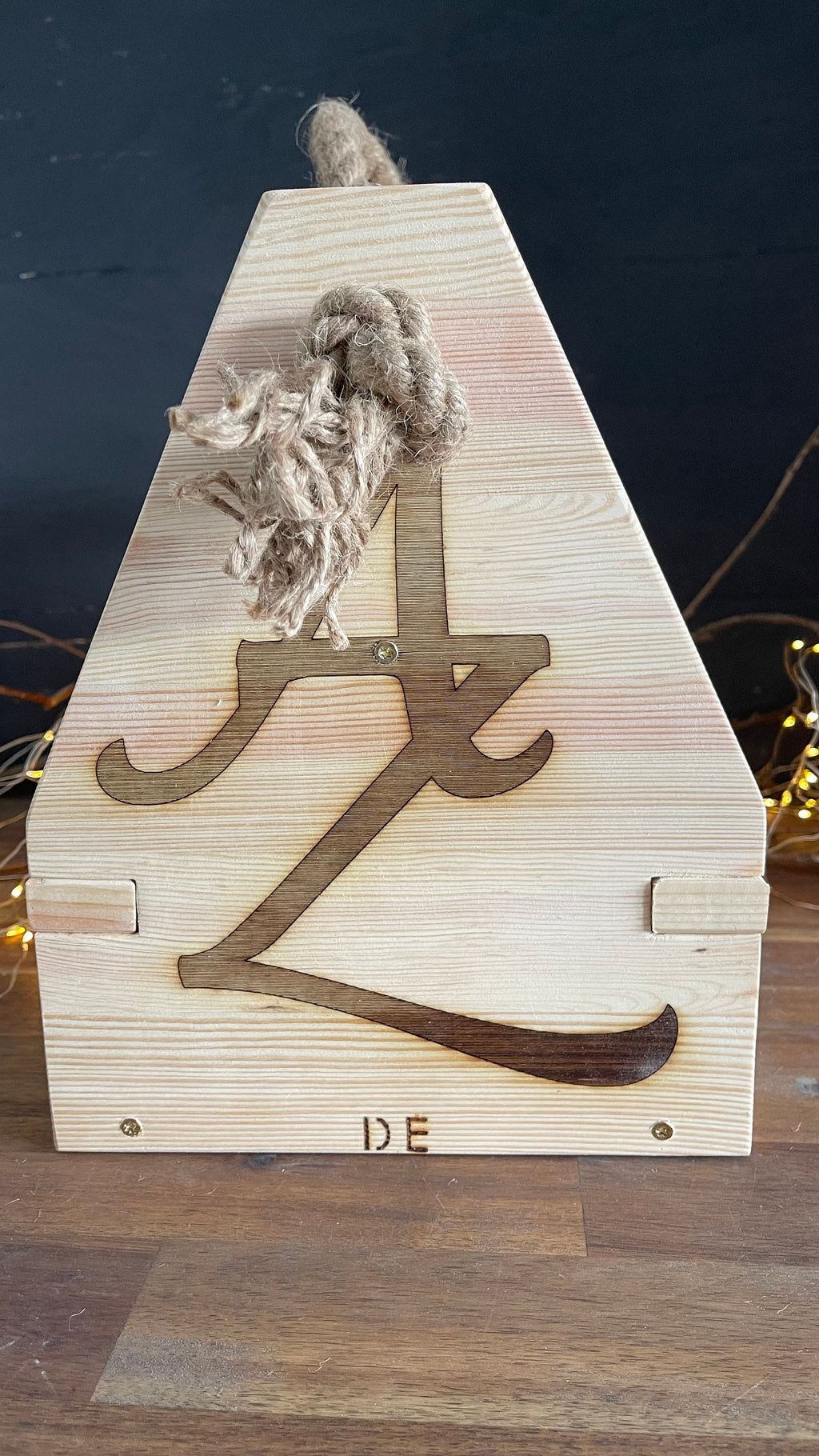 Rustikaler Getränkehalter aus Holz - Bierträger & Flaschenkorb in 2 Ausführungen