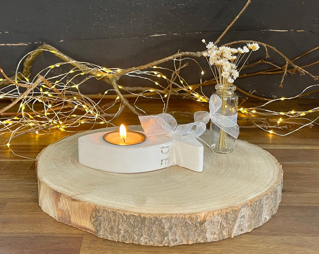 Deko Set zur Taufe, Kommunion und Konfirmation 4teilig Fisch -  Set (ohne Blumen und Deko) Taufe