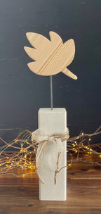 Stele aus Holz - Fisch, Stern, Tannenbaum & mehr für jeden Anlass