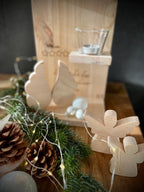 Adventsbaum aus Holz - Adventskranz Stele für Weihnachten
