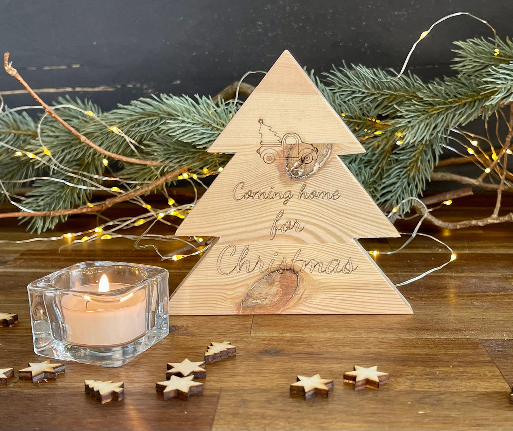 Tannenbaum aus Holz mit & ohne Teelicht - Nachhaltige Weihnachtsdeko