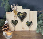 Kerzenständer Herz aus Holz - Nachhaltige Deko für Hochzeit & Zuhause