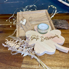 Glücksbringer Kleeblatt aus Holz - Geschenk zur Genesung & Gute Besserung