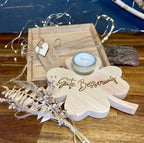 Glücksbringer Kleeblatt aus Holz - Geschenk zur Genesung & Gute Besserung