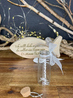 Fisch Geldgeschenk zur Taufe & Kommunion - Holz mit Gläschen