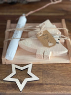 Tannenbaum 2-teilig aus Holz - Weihnachtsgeschenk & Wichtelgeschenk Set