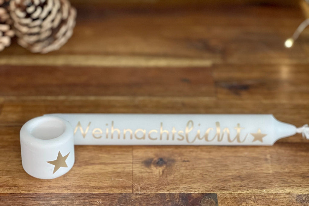 Rentier-Geschenkset aus Holz - Nachhaltige Weihnachtsdeko mit Kerze