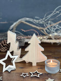Tannenbaum 2-teilig aus Holz - Weihnachtsgeschenk & Wichtelgeschenk Set