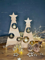 Weihnachtsbaum / Tannenbaum  in 2 Größen aus Eiche, in 2 Größe, einzeln oder als Set (ohne Kugeln, Lichterkette und Deko)