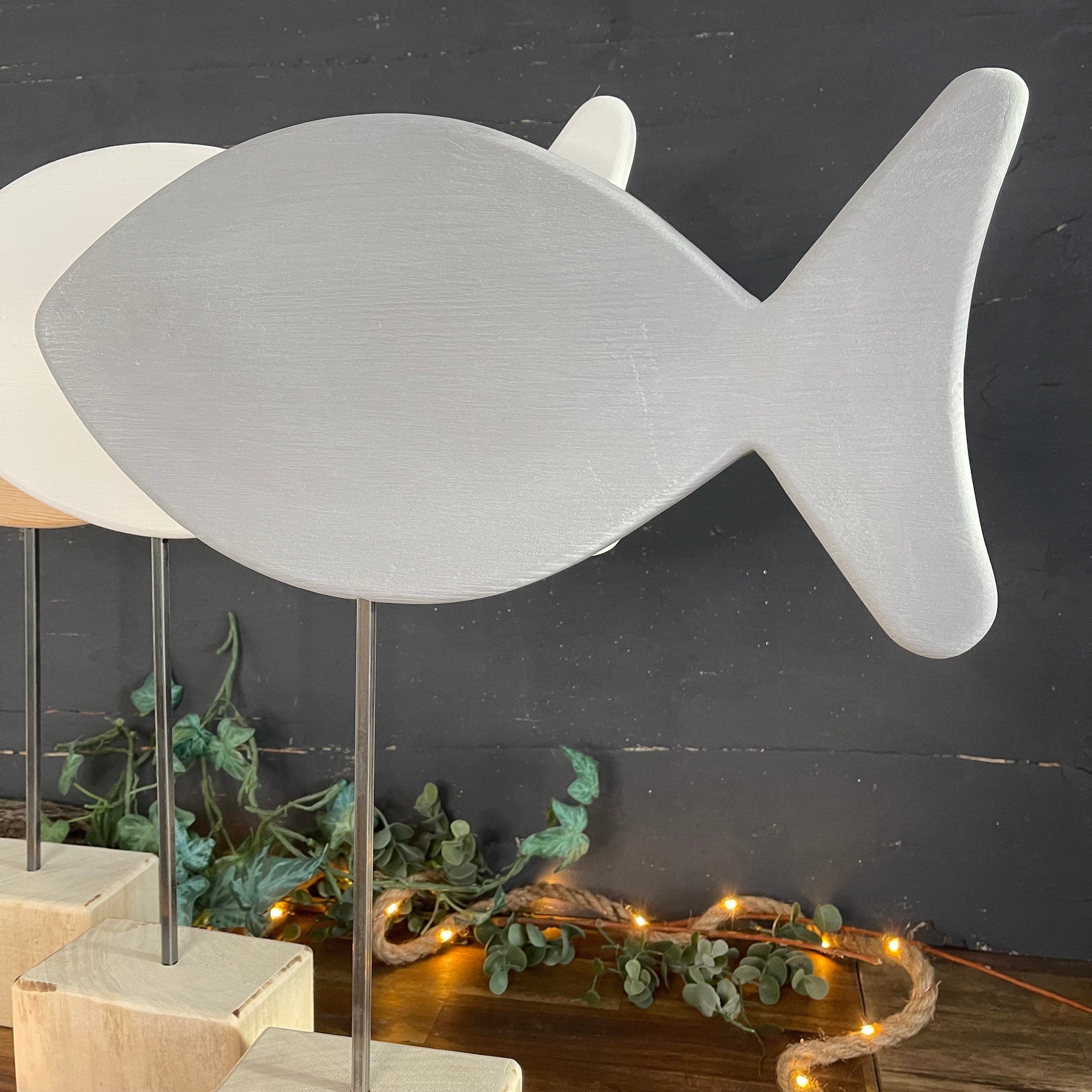 Fisch aus Holz - Deko zur Taufe, Kommunion & Konfirmation