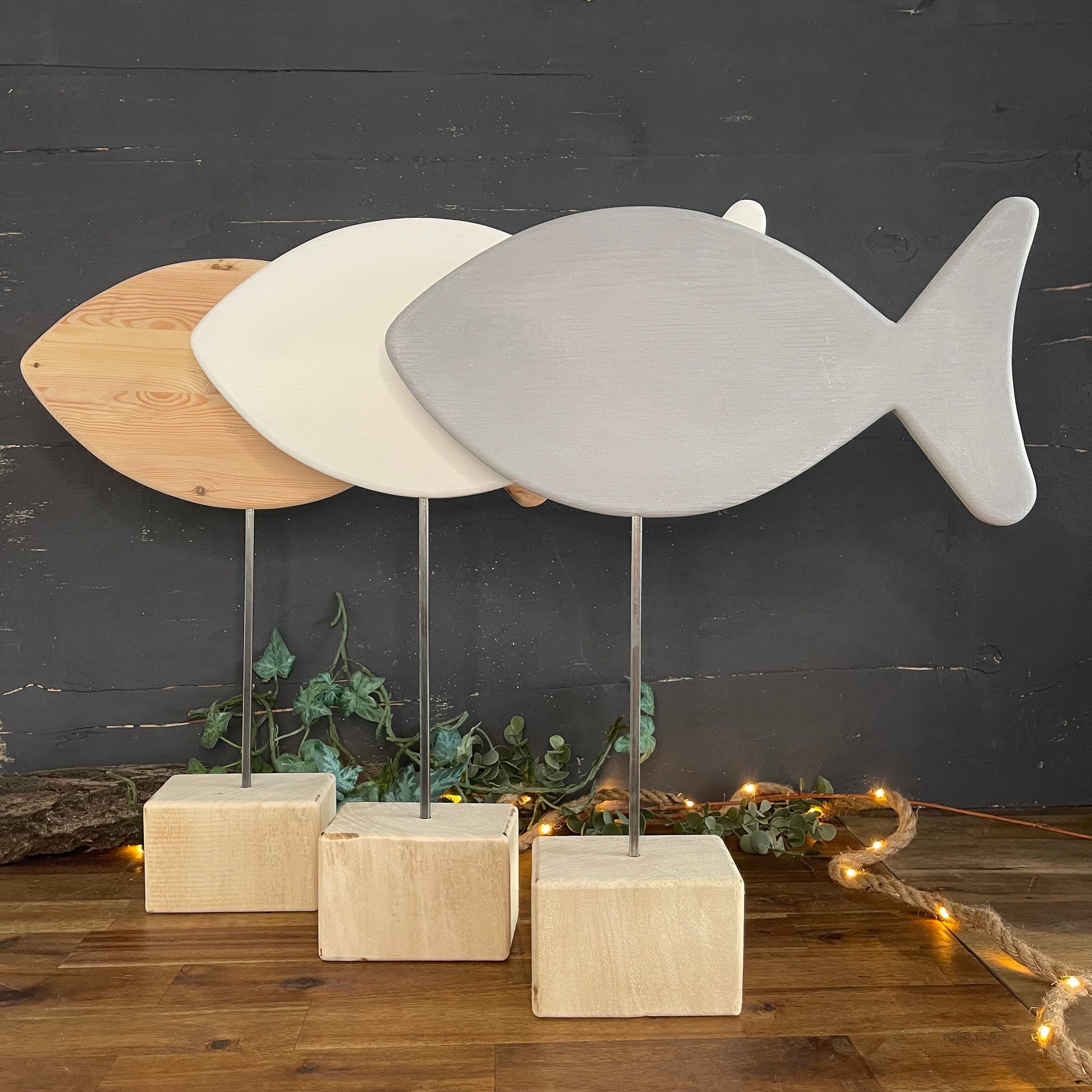 Fisch aus Holz - Deko zur Taufe, Kommunion & Konfirmation