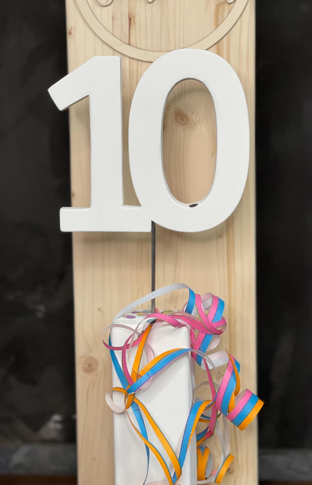 Ersatzstecker Zahl aus Holz - Ideal für Geburtstag & Jubiläum