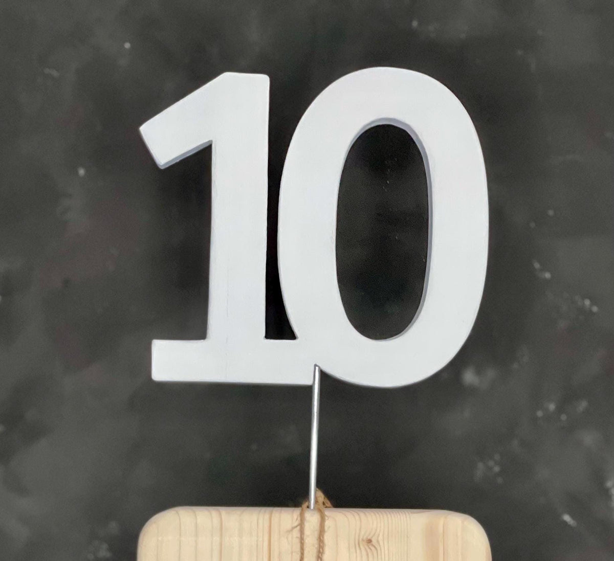 Ersatzstecker Zahl aus Holz - Ideal für Geburtstag & Jubiläum