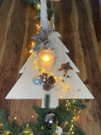 Tannenbaum aus Holz - Vielseitige Deko für Advent & Weihnachten in 2 Größen