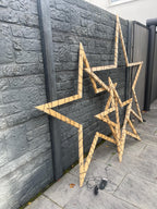 XL Stern Bausatz aus Holz für Außenbereich - Ohne Lichterkette in 3 Größen