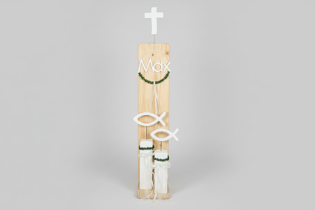 Packshot Stele Max mit Fischen