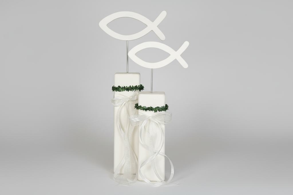 Packshot Stele mit Fischen